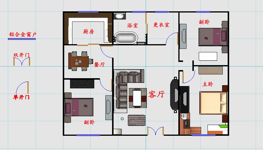 農村房屋設計圖 農村一層房屋設計圖