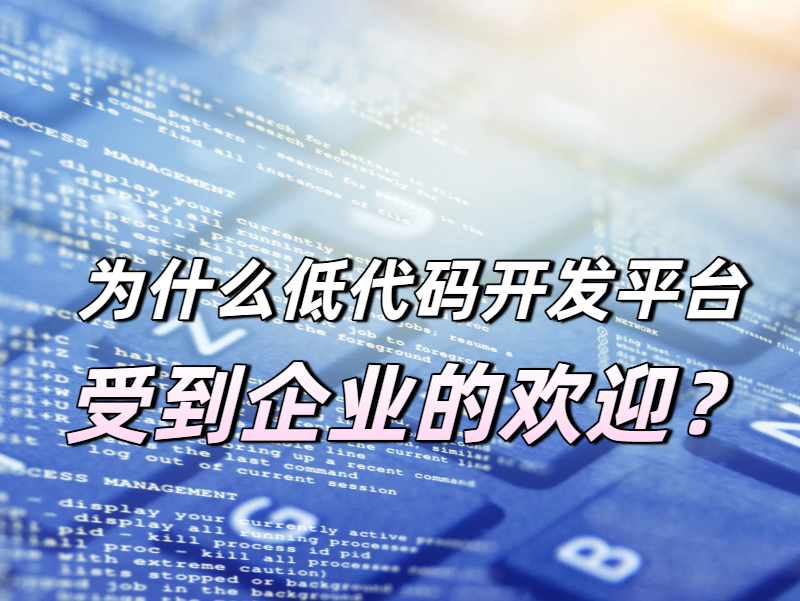 為什么低代碼開發平臺受到企業的歡迎?